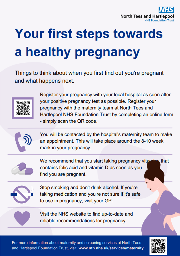 Your first steps towards a healthy pregnancy 